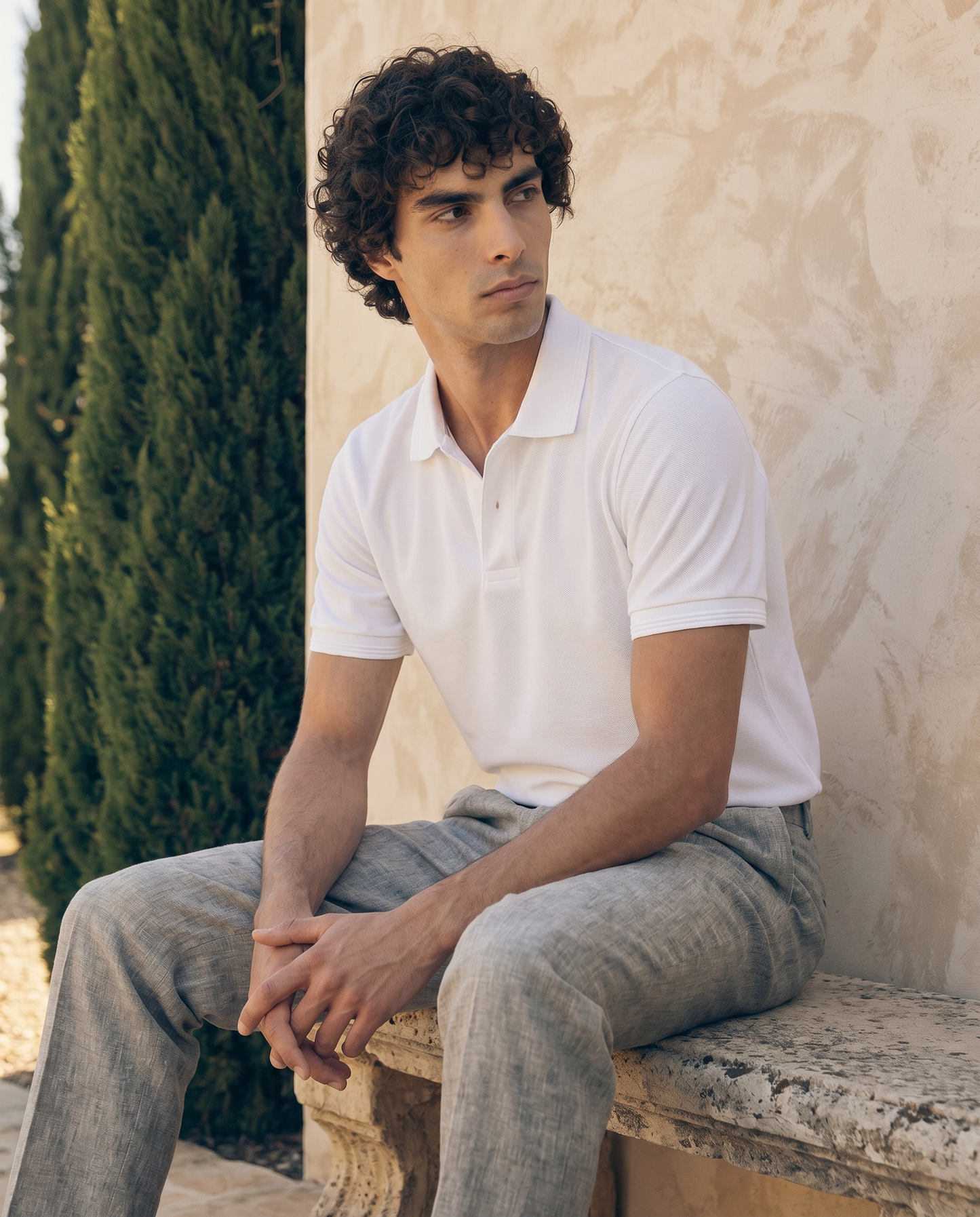 Classic White Polo Shirt