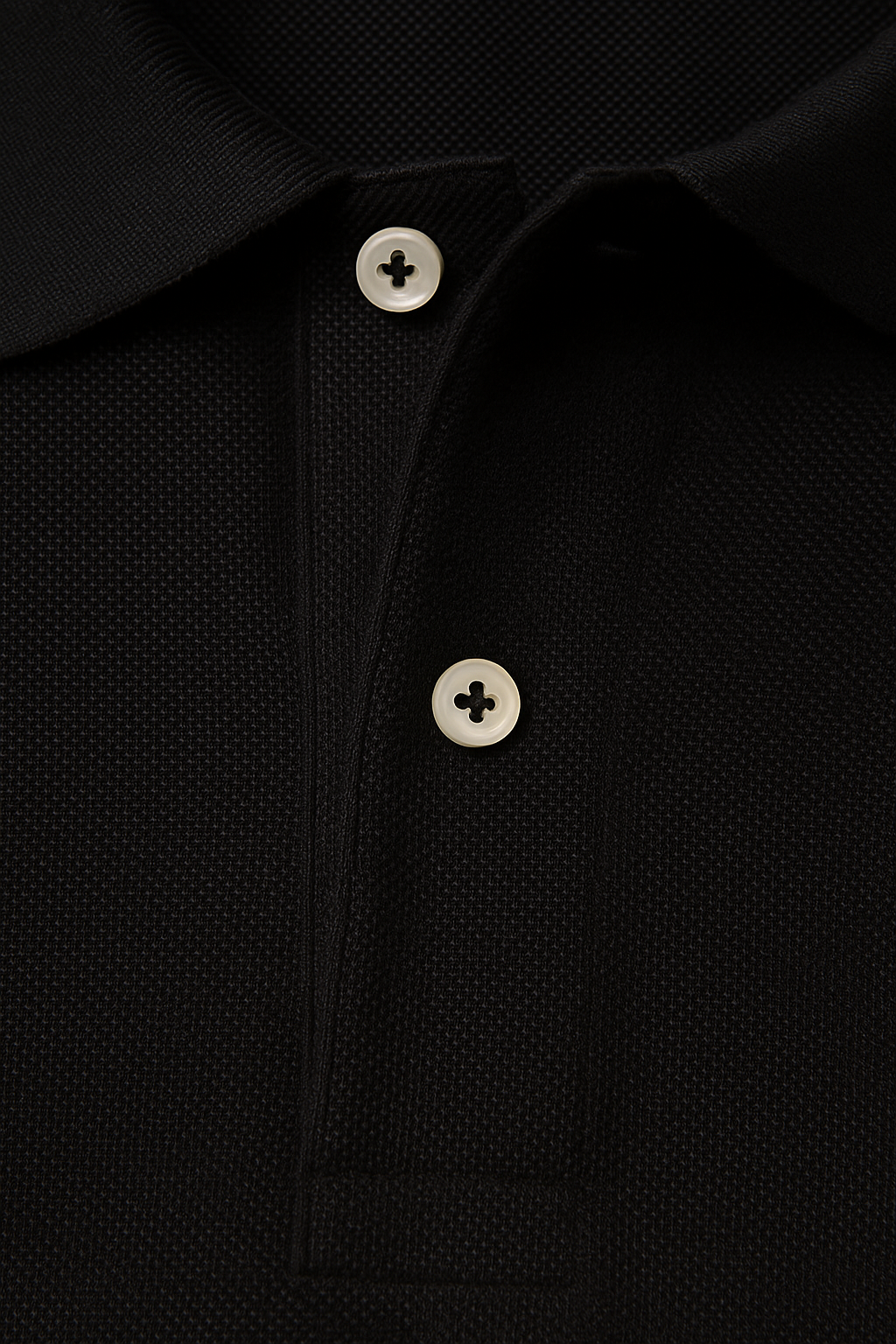 Men’s Black Piqué Polo Shirt