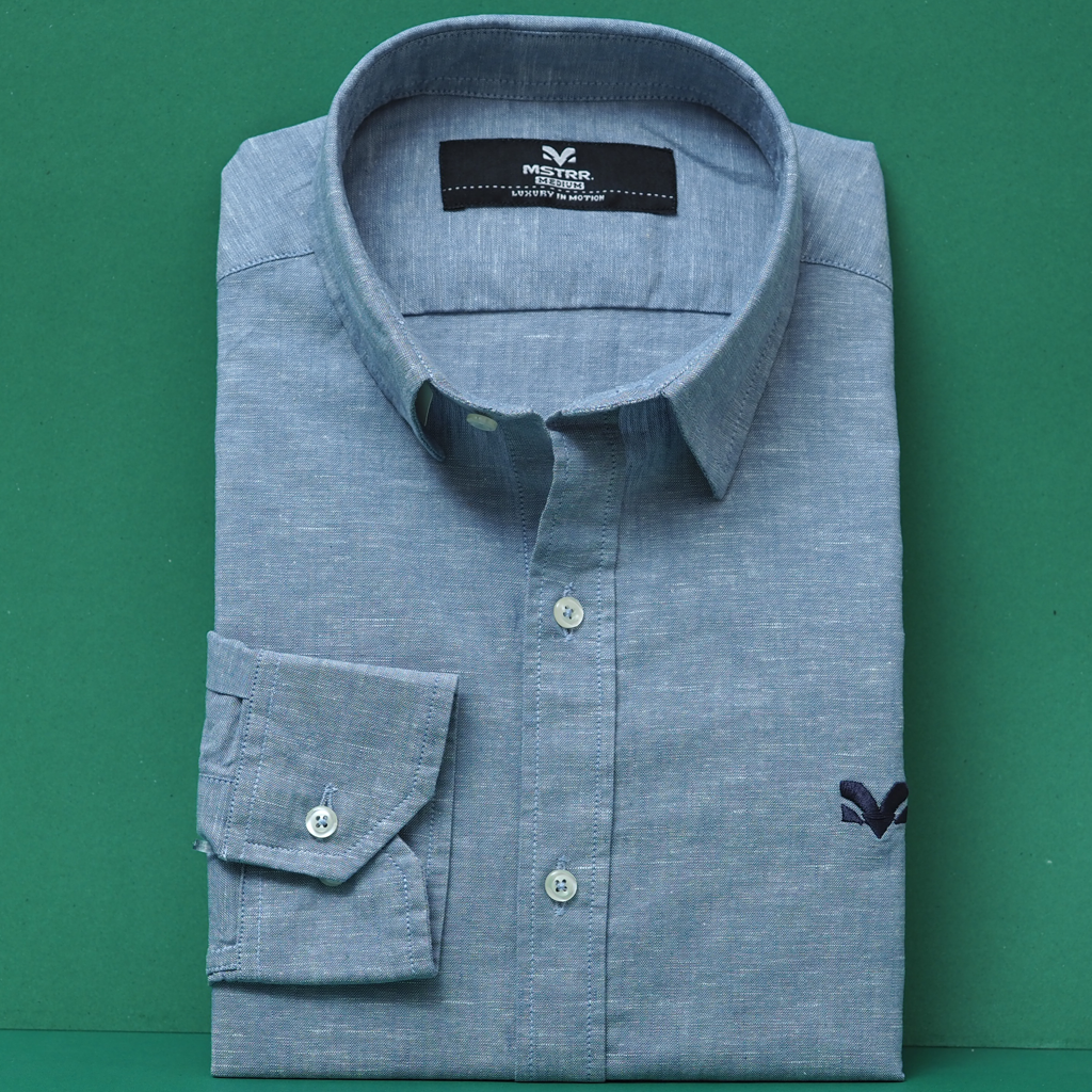 Premium Blue Linen Shirt