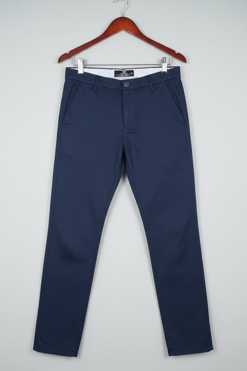 Men’s Slim Fit Chino Pants – Navy Blue