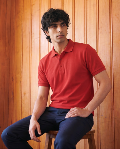 Men’s Classic Red Polo Shirt