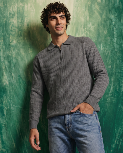 Billionaire Shark Grey Polo Shirt