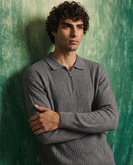Billionaire Shark Grey Polo Shirt