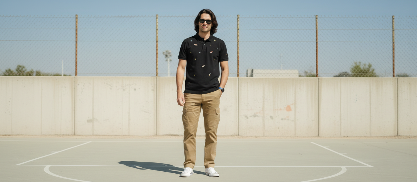 Mverse Embroidery Polo Shirt