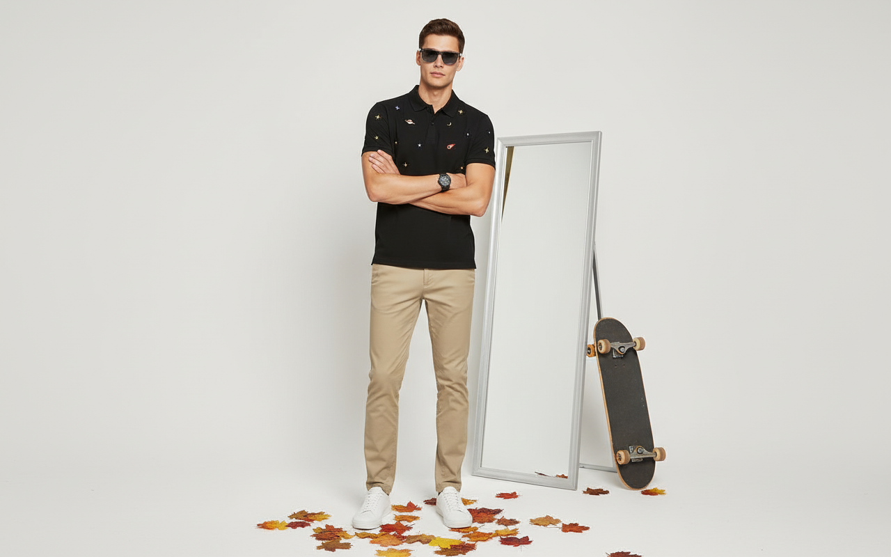 Mverse Embroidery Polo Shirt