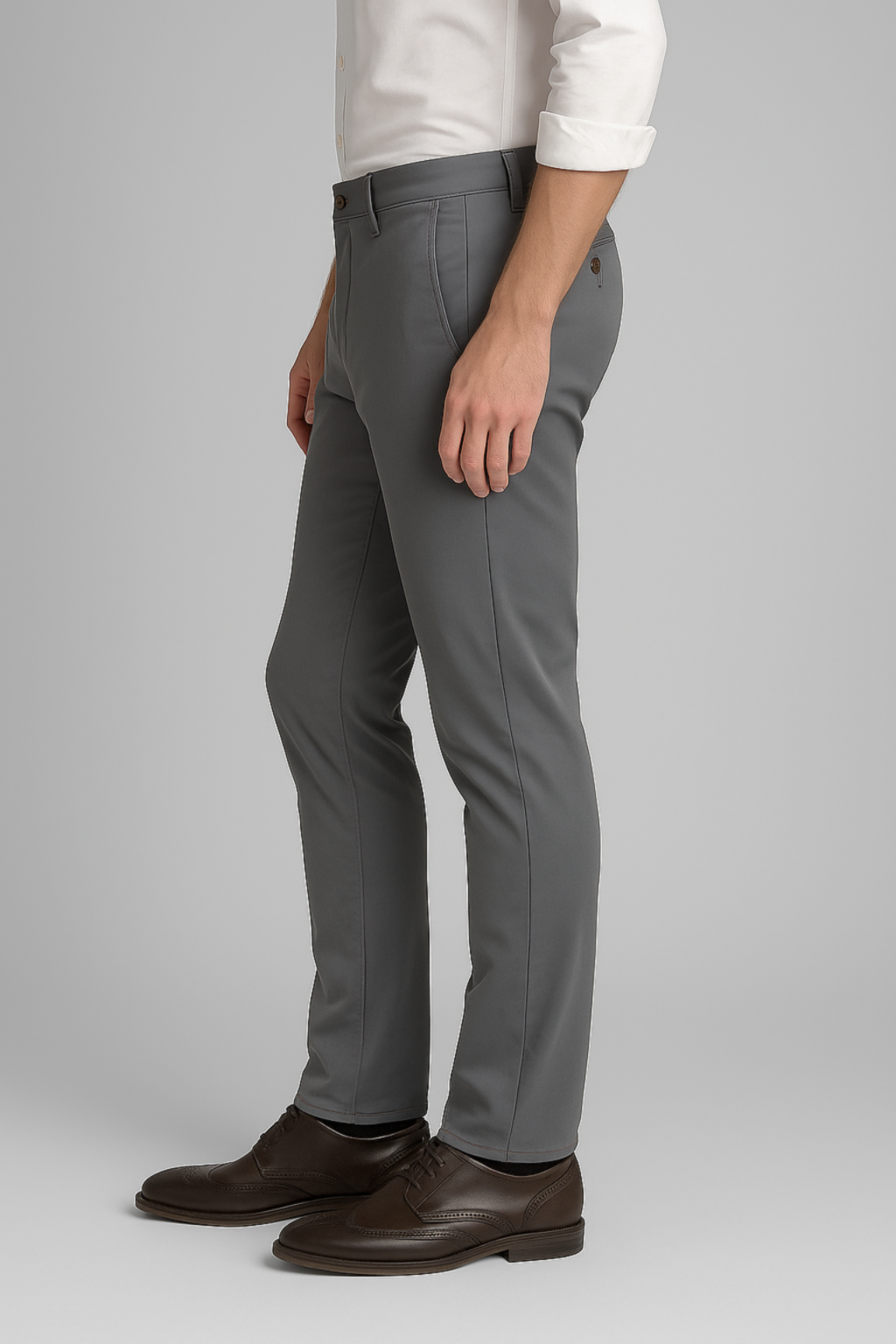 Men’s Slim Fit Chino Pants – Dark Grey
