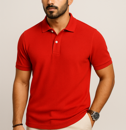 Men’s Classic Red Polo Shirt