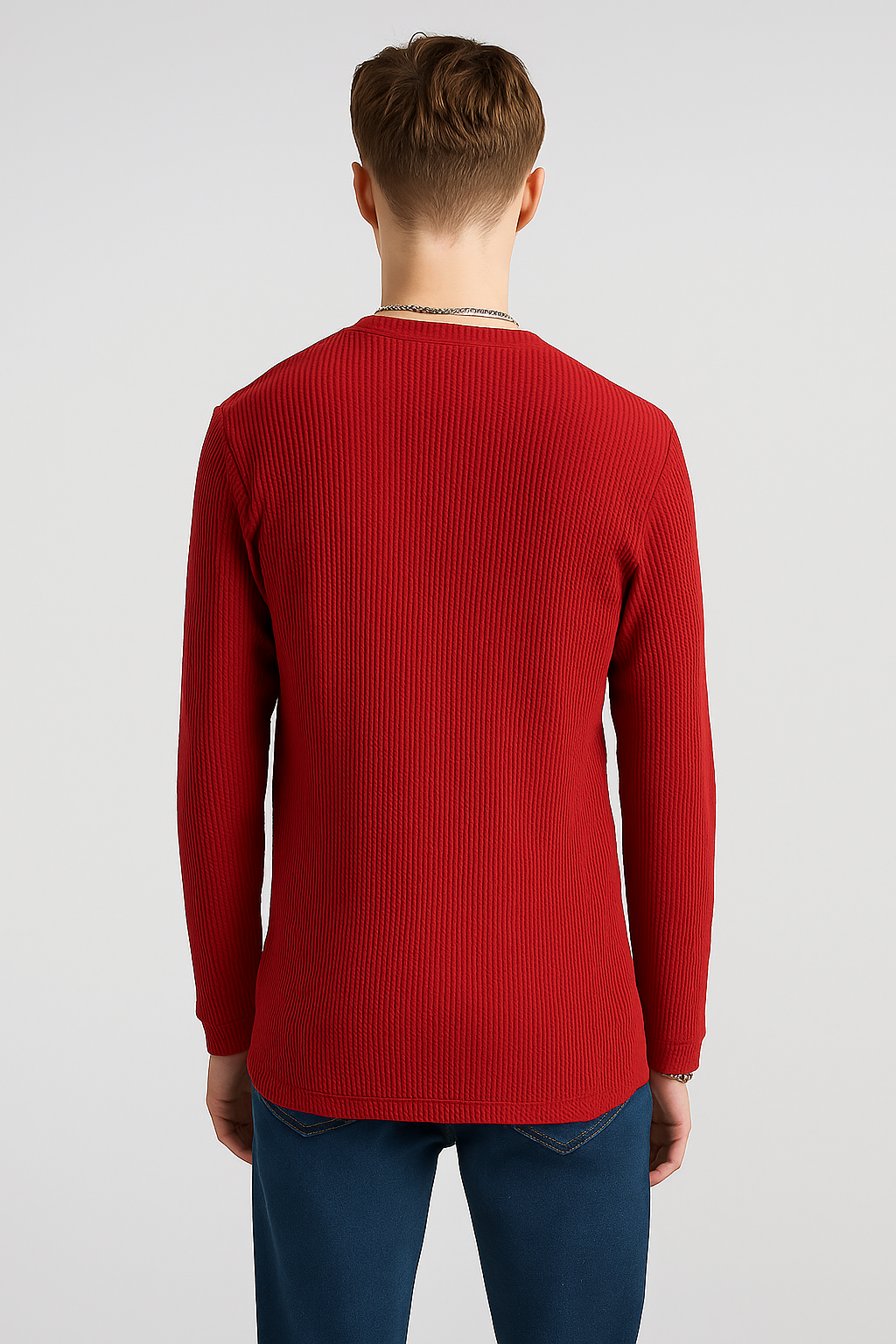 Canyon Red Henley shirt