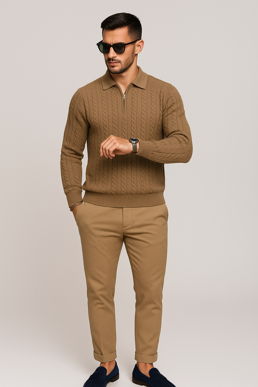 Premium Billionaire Brown Polo Shirt