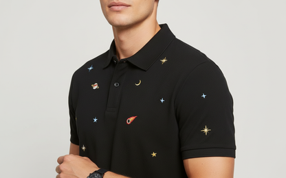 Mverse Embroidery Polo Shirt