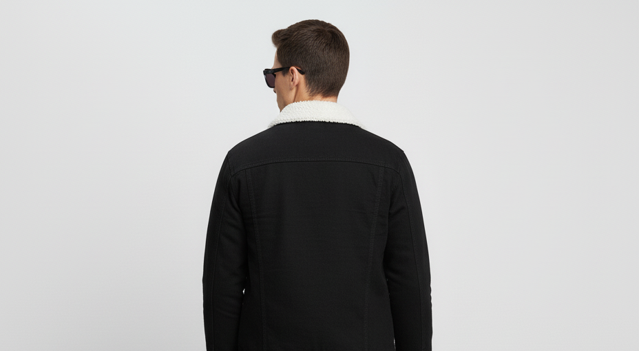 Triple Black Denim Jacket