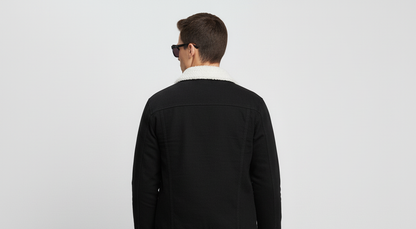 Triple Black Denim Jacket