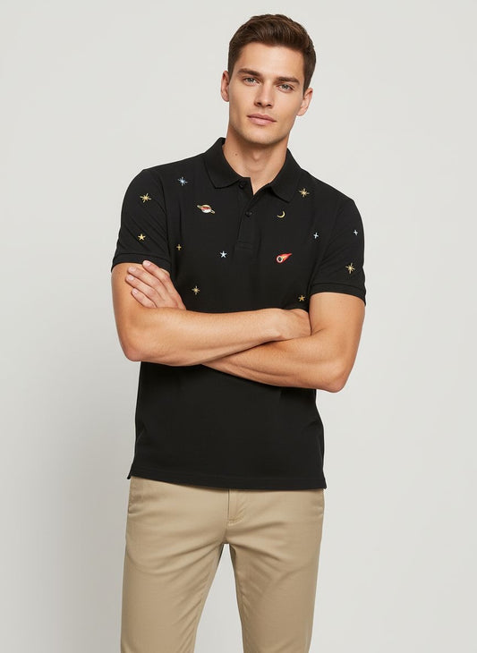 Mverse Embroidery Polo Shirt