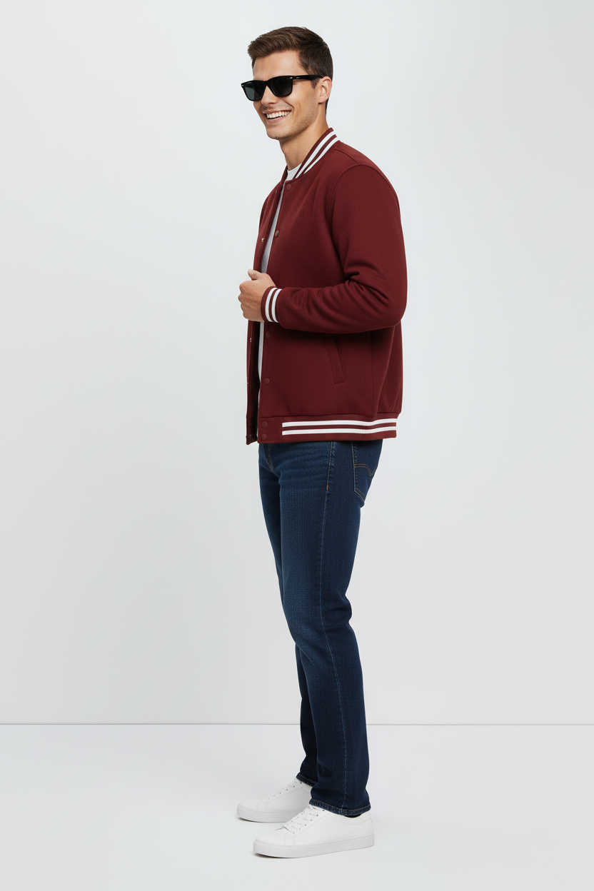 Maroon Varsity Jacket
