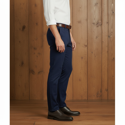 Men’s Slim Fit Chino Pants – Navy Blue