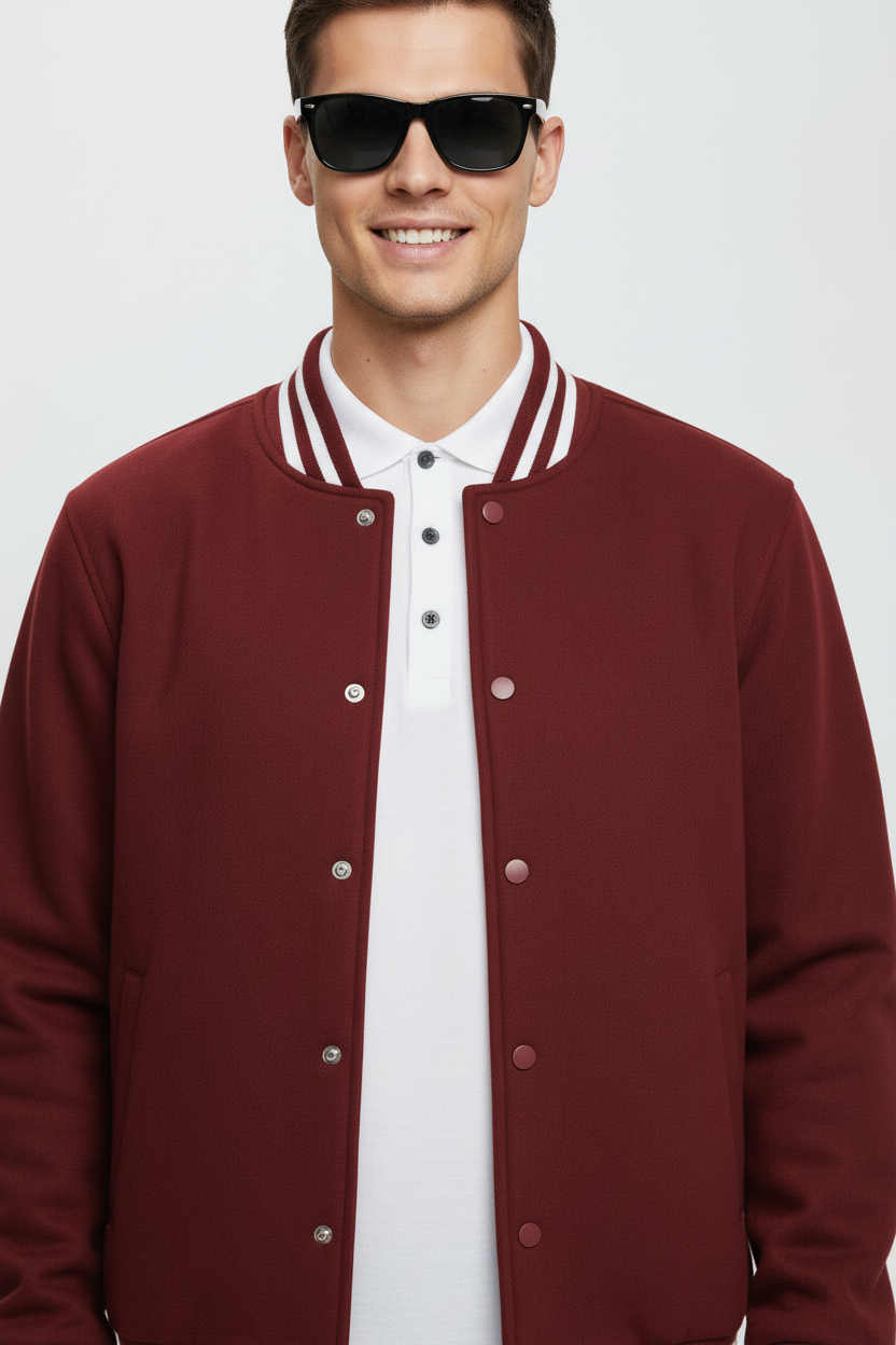 Maroon Varsity Jacket