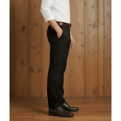 Premium Slim Fit Black Chino Pants