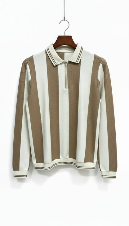 Camelo Striped Polo Shirt