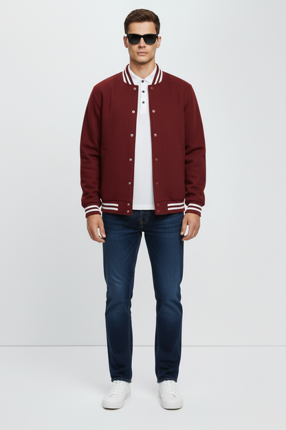 Maroon Varsity Jacket