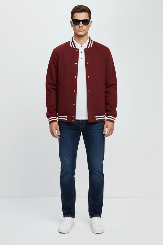 Maroon Varsity Jacket