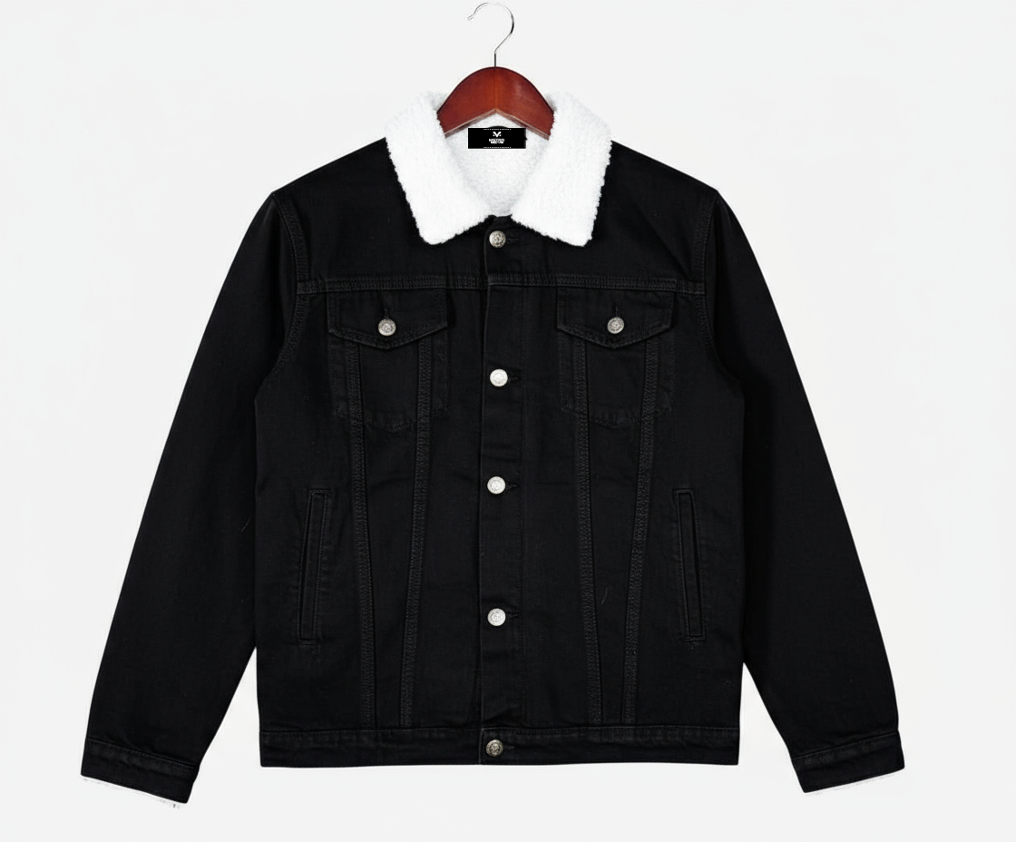 Triple Black Denim Jacket