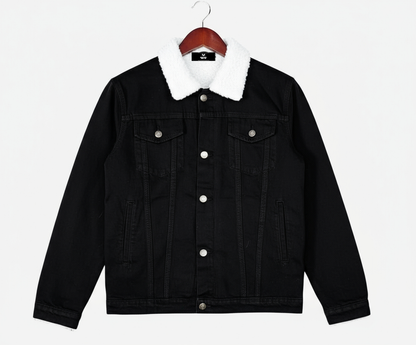 Triple Black Denim Jacket