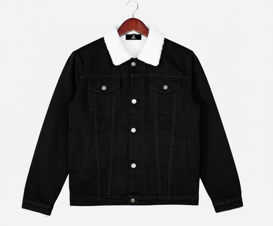 Triple Black Denim Jacket