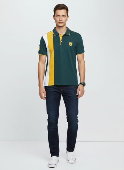 Men’s Green & Yellow Polo Shirt