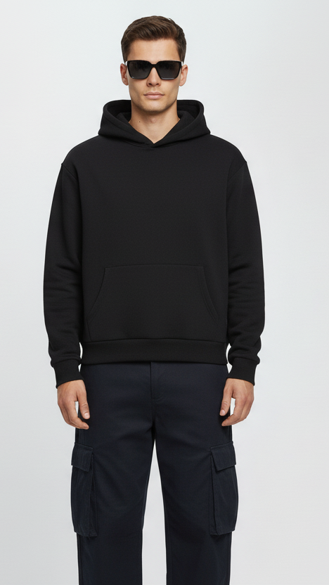 Triple black Hoodie