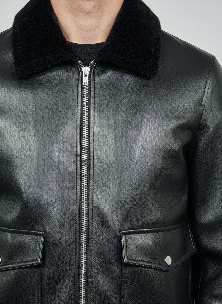 Billionaire Premium Black Leather Jacket