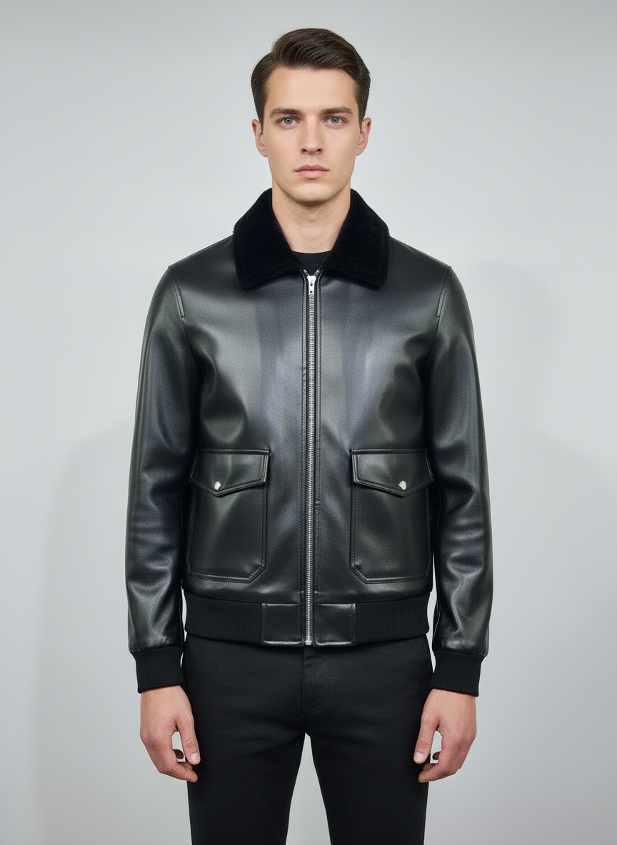 Billionaire Premium Black Leather Jacket