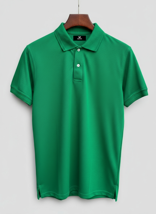 Premium Green Pique Polo Shirt