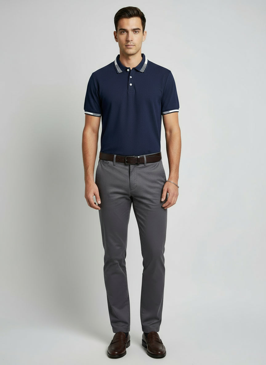Navy Blue Luxury Polo