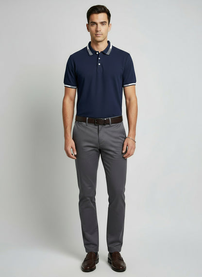 Navy Blue Luxury Polo