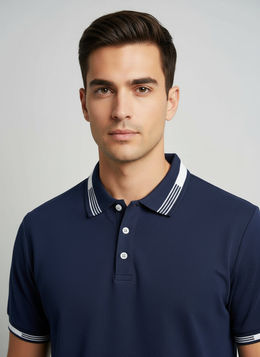 Navy Blue Luxury Polo