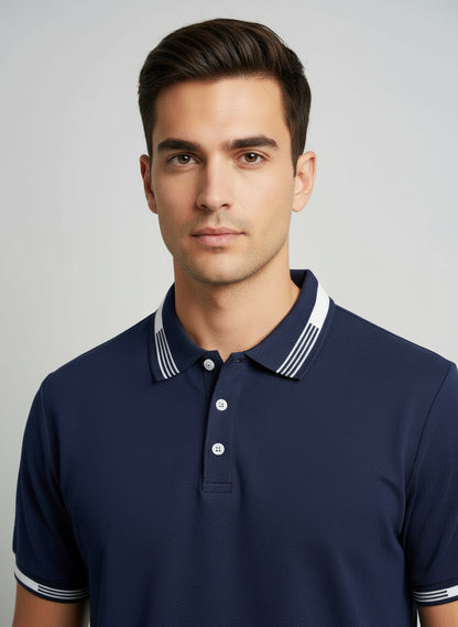 Navy Blue Luxury Polo