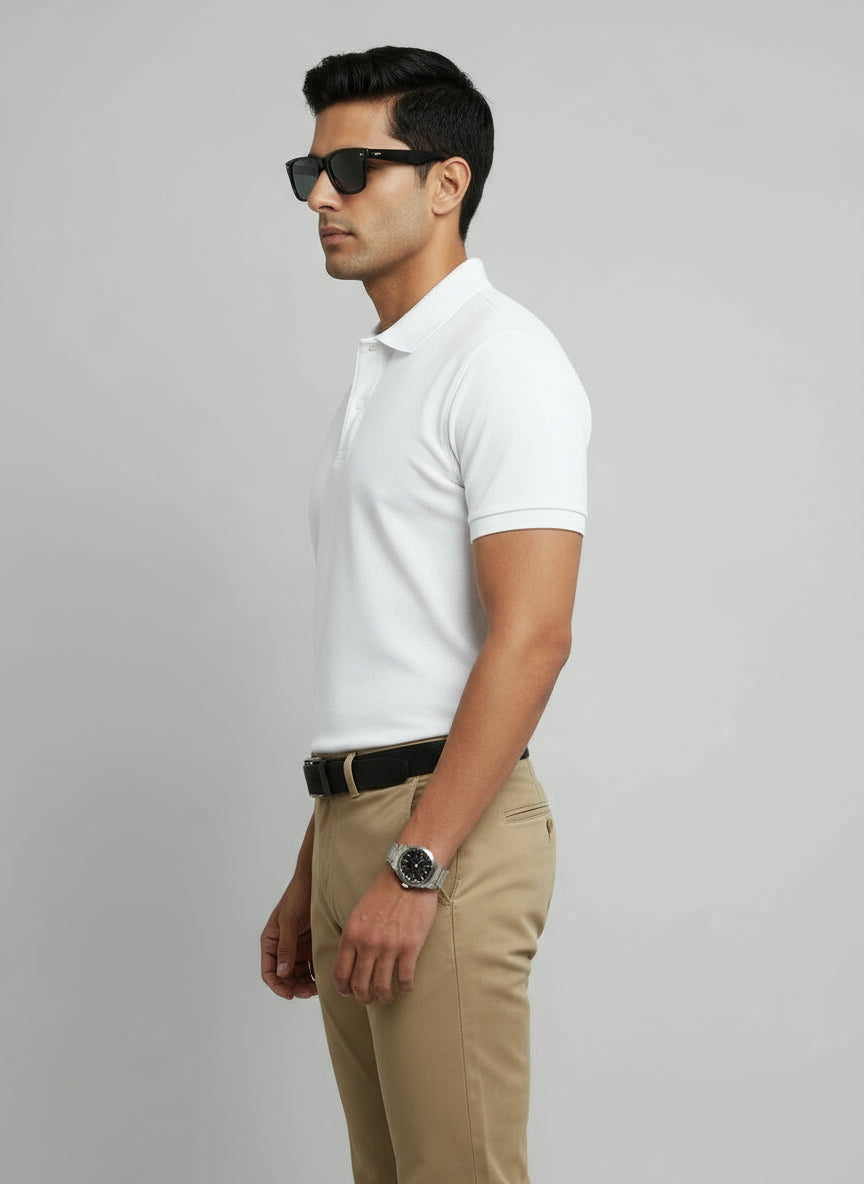 Classic White Polo Shirt