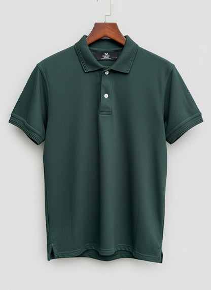 Men’s Green Piqué Polo Shirt