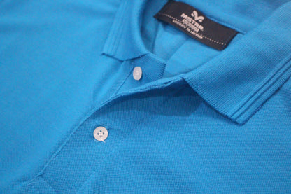Men’s Blue Piqué Polo Shirt