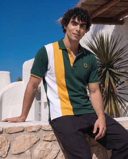 Men’s Green & Yellow Polo Shirt
