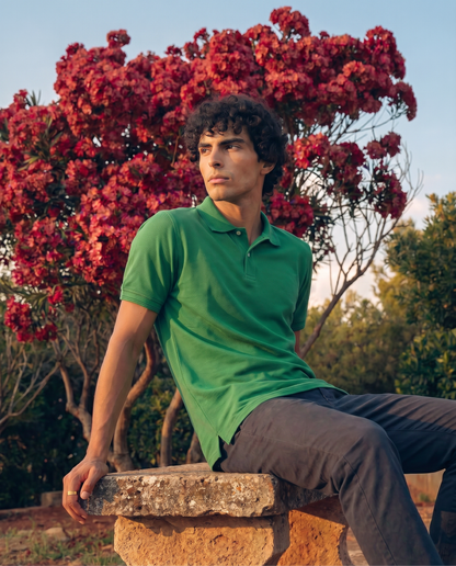 Premium Green Pique Polo Shirt
