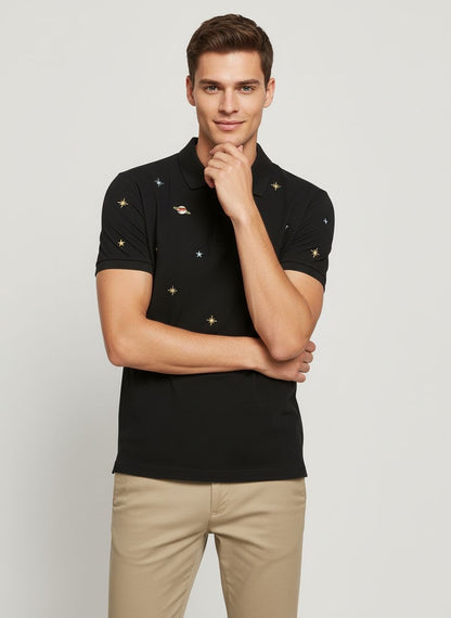 Mverse Embroidery Polo Shirt