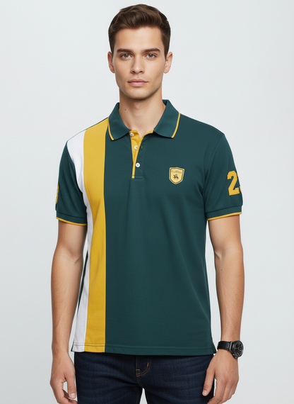 Men’s Green & Yellow Polo Shirt