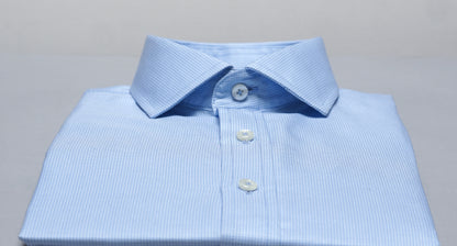 Men’s Light Blue Check Dress Shirt
