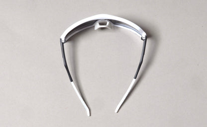 white skater fashion glasses