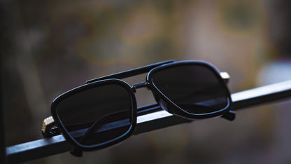 AeroShield™ Black Aviator Sunglasses
