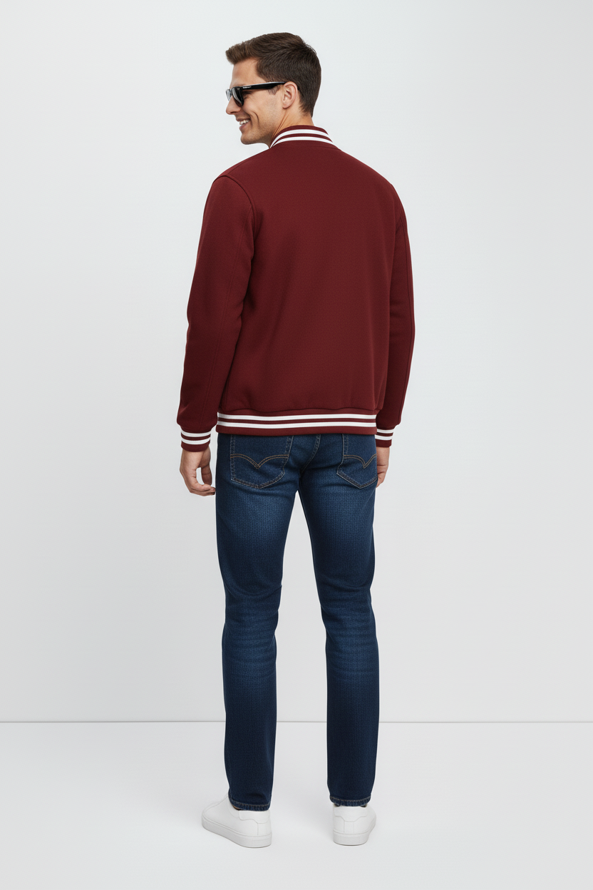 Maroon Varsity Jacket