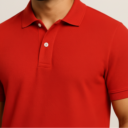 Men’s Classic Red Polo Shirt