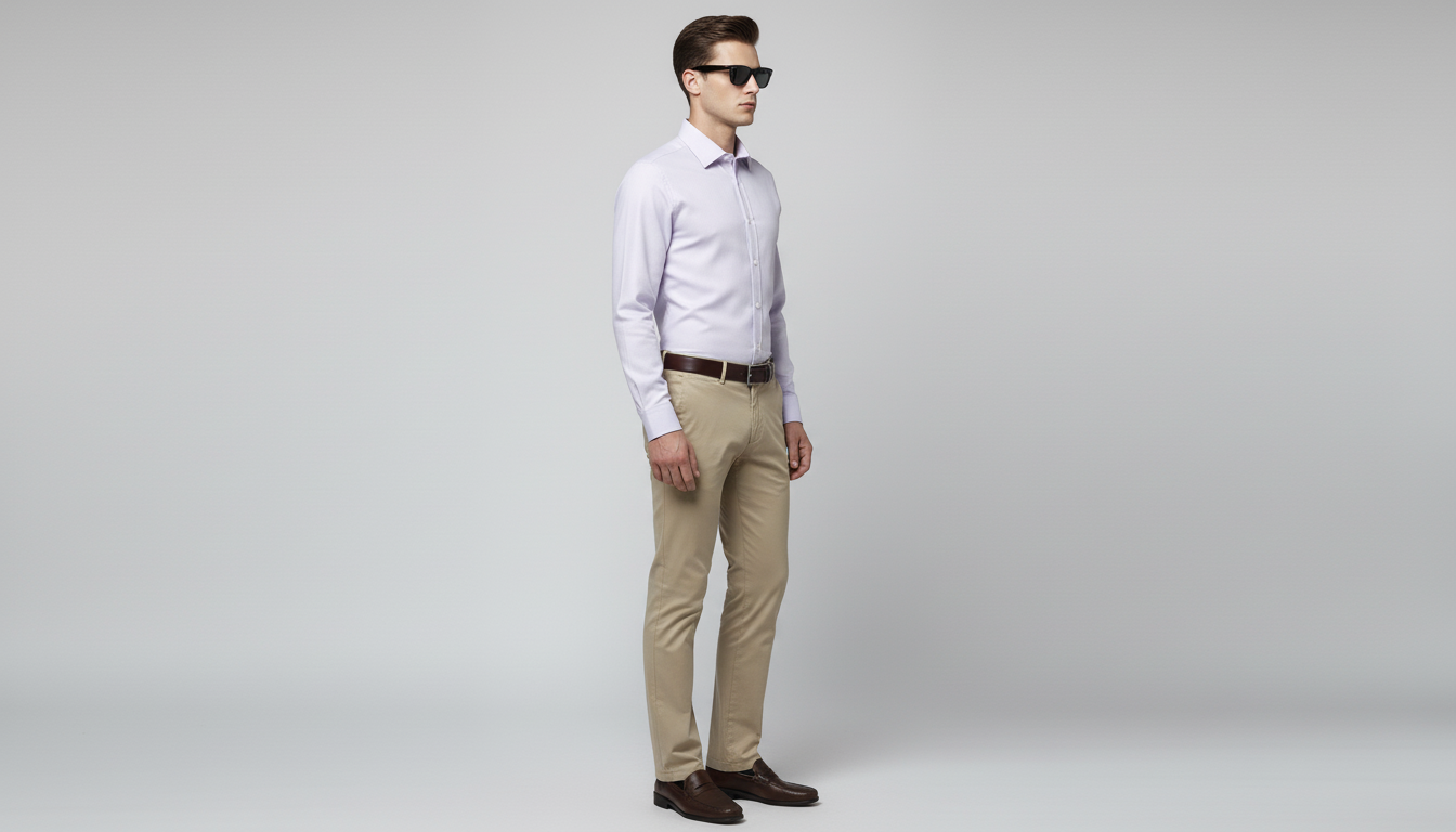 Men’s Lavender Formal Shirt