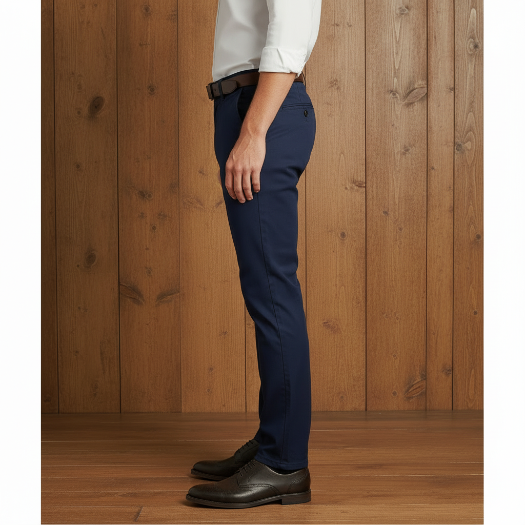 Men’s Slim Fit Chino Pants – Navy Blue